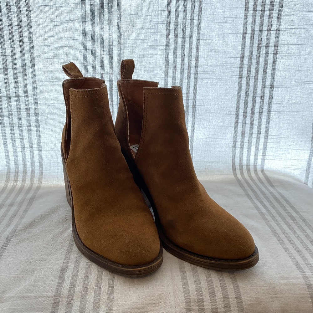 Tan Suede Booties